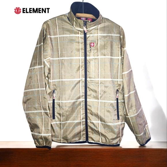Element Other - ELEMENT Beige Plaid Lightweight Jacket- Medium